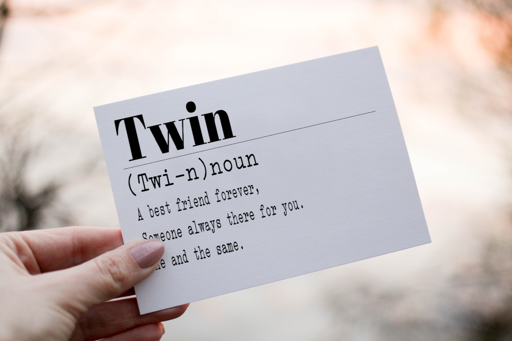 Twin Birthday Card, Twin Birthday Card, Twins Birthday Card